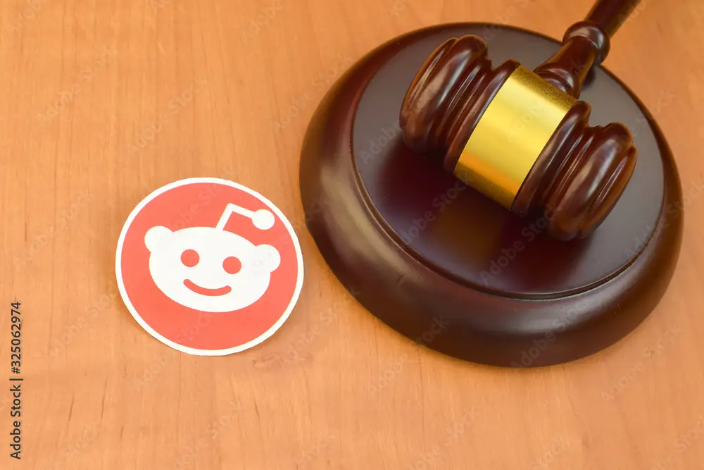 A gavel beside a stickers